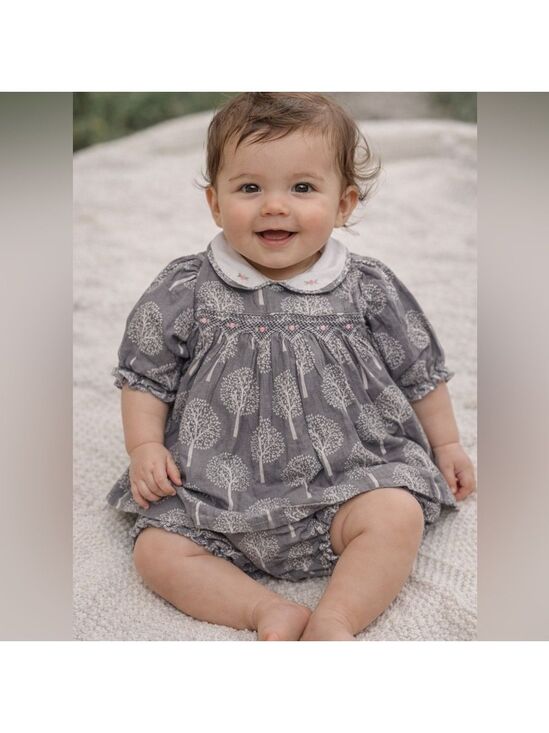 Carriage Boutique Other - Infant smocked dress with tree Pattern
